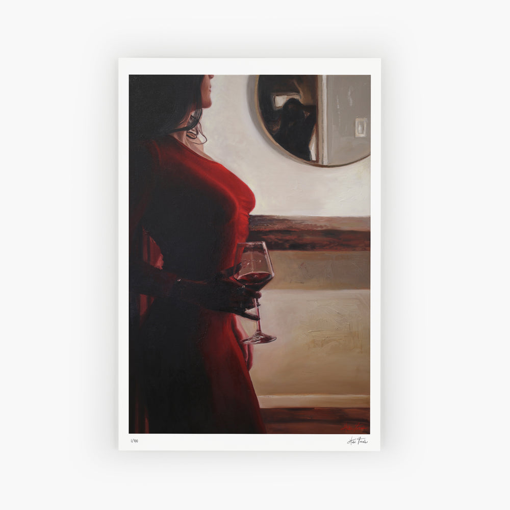 woman in the mirror