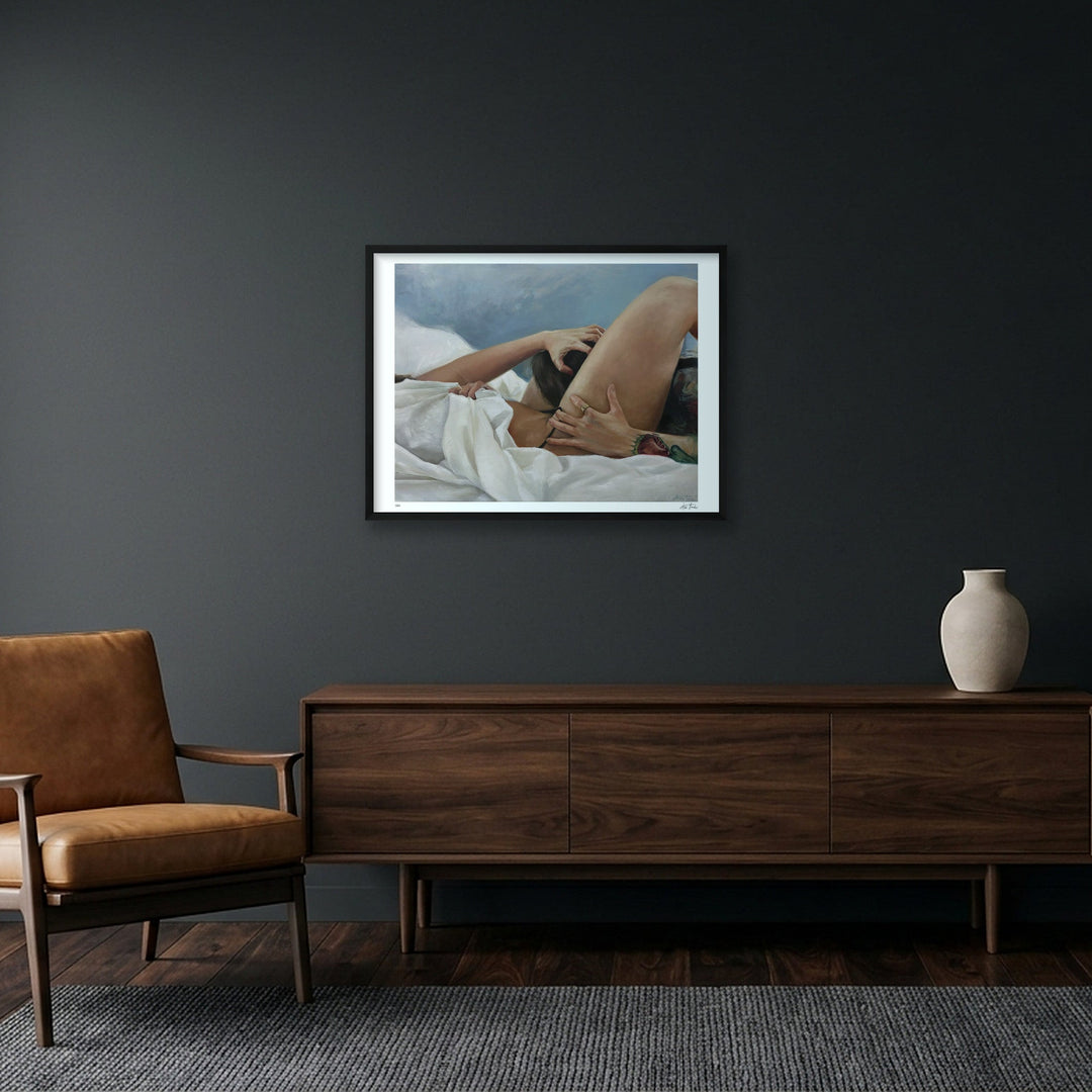 Lunch — 80×60cm, 31×24" Black Frame