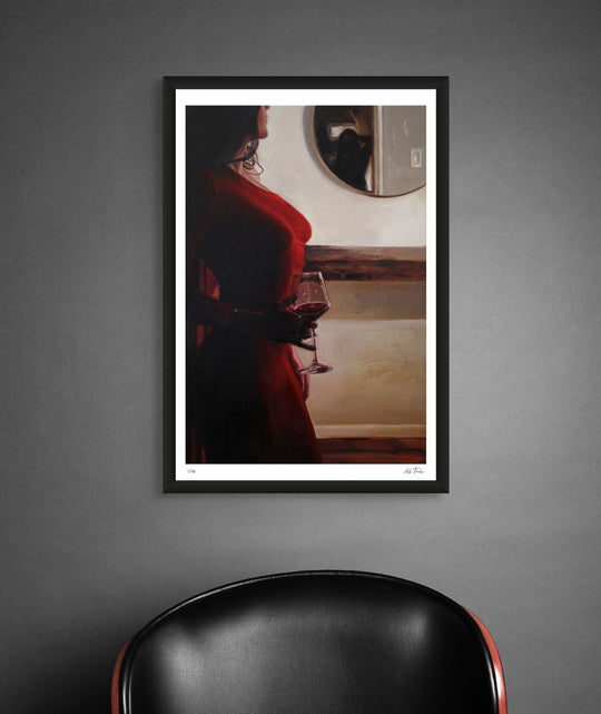 woman in the mirror