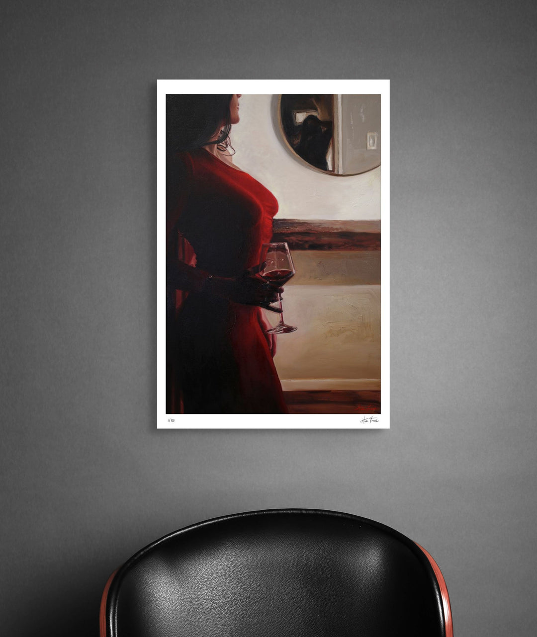 woman in the mirror
