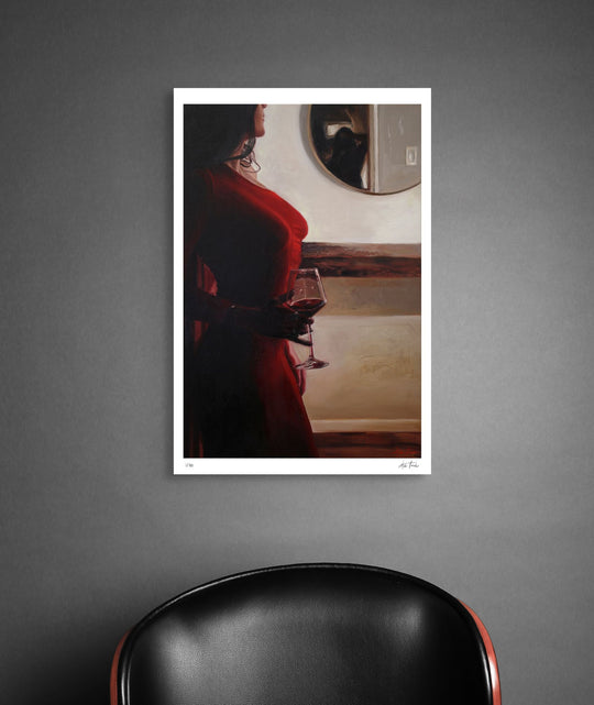 woman in the mirror