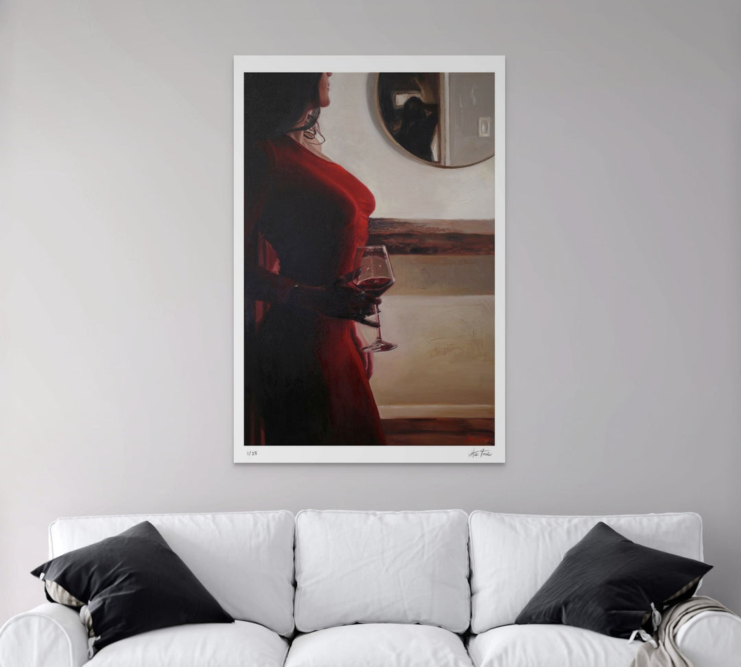 woman in the mirror