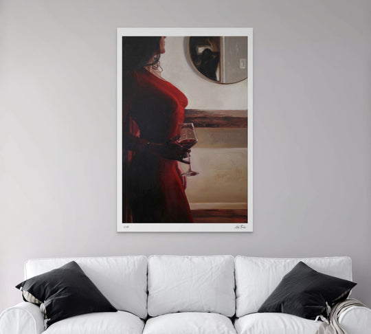woman in the mirror
