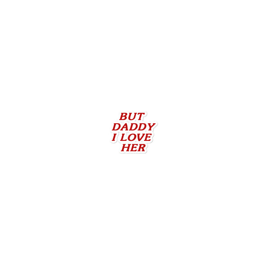 daddy text sticker