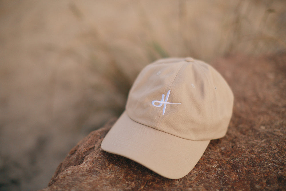 HT embroidered hat - white thread