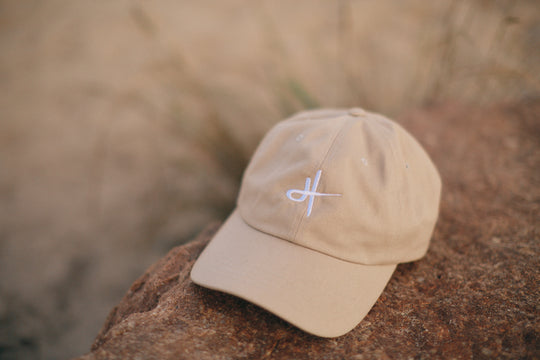 HT embroidered hat - white thread