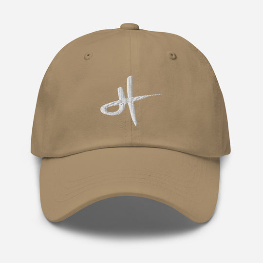 HT embroidered hat - white thread