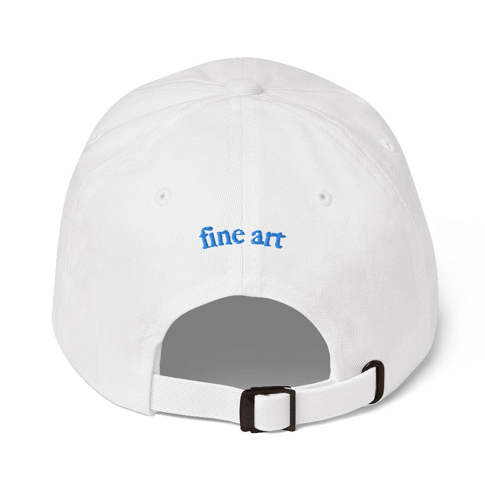 HT embroidered hat - blue thread