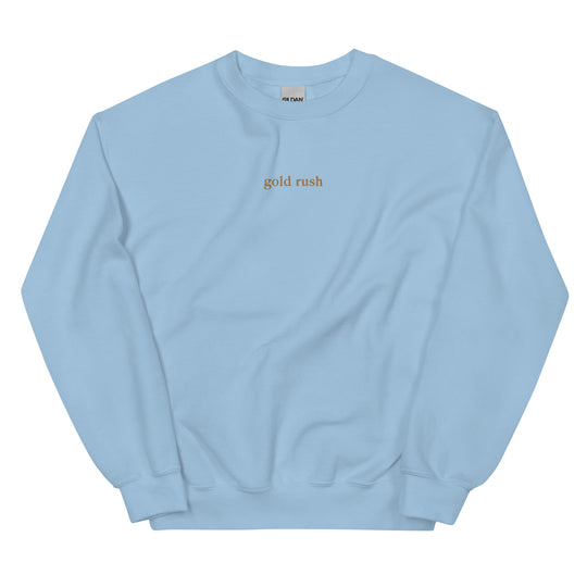 gold rush embroidered sweatshirt