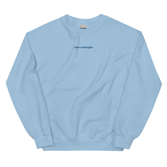 starry midnights embroidered sweatshirt