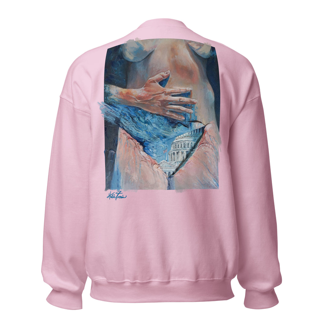 "my choice." embroidered sweatshirt