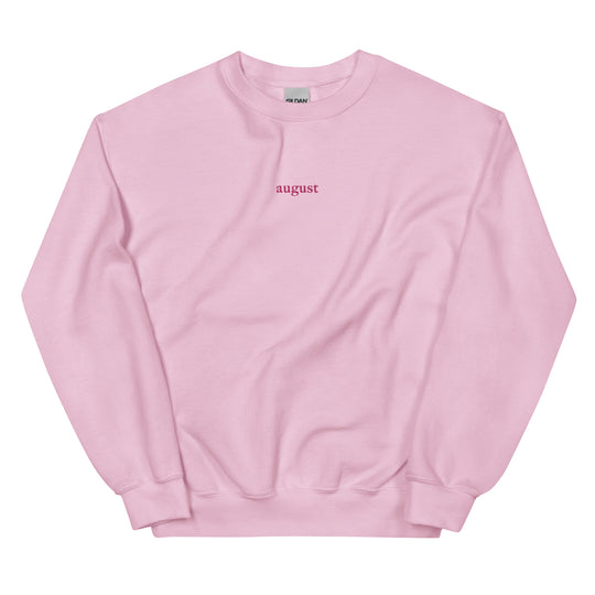 august embroidered sweatshirt