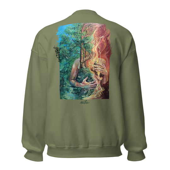 gaia embroidered sweatshirt