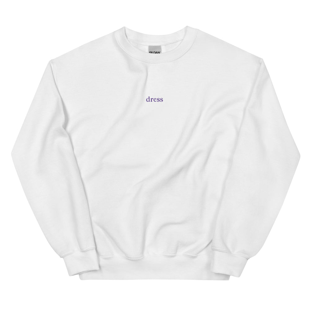 dress embroidered sweatshirt