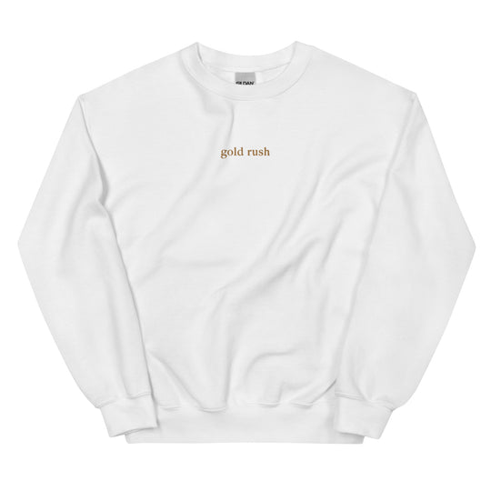 gold rush embroidered sweatshirt
