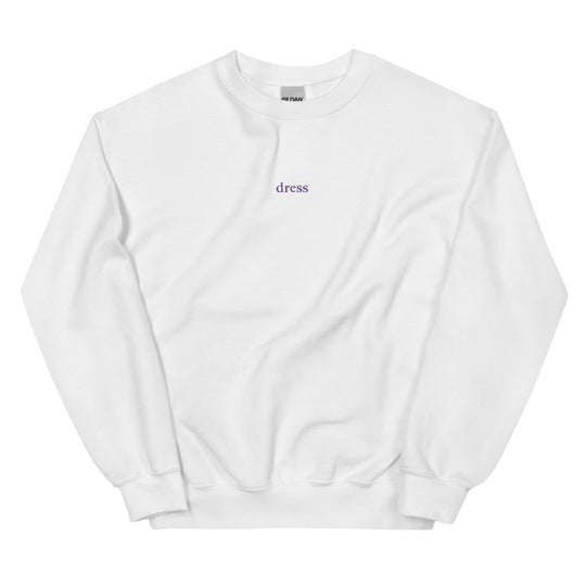 dress embroidered sweatshirt