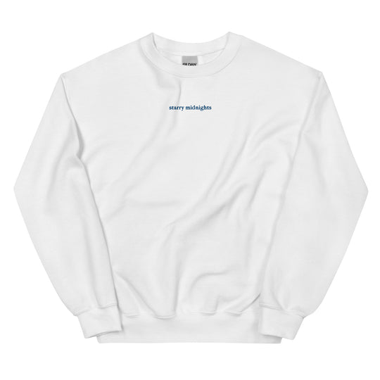 starry midnights embroidered sweatshirt